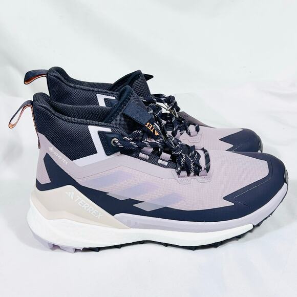 Adidas TERREX Free Hiker 2 Shoe Women 10 Hiking Shoe Mid Fig Silver Black New - Picture 4 of 8